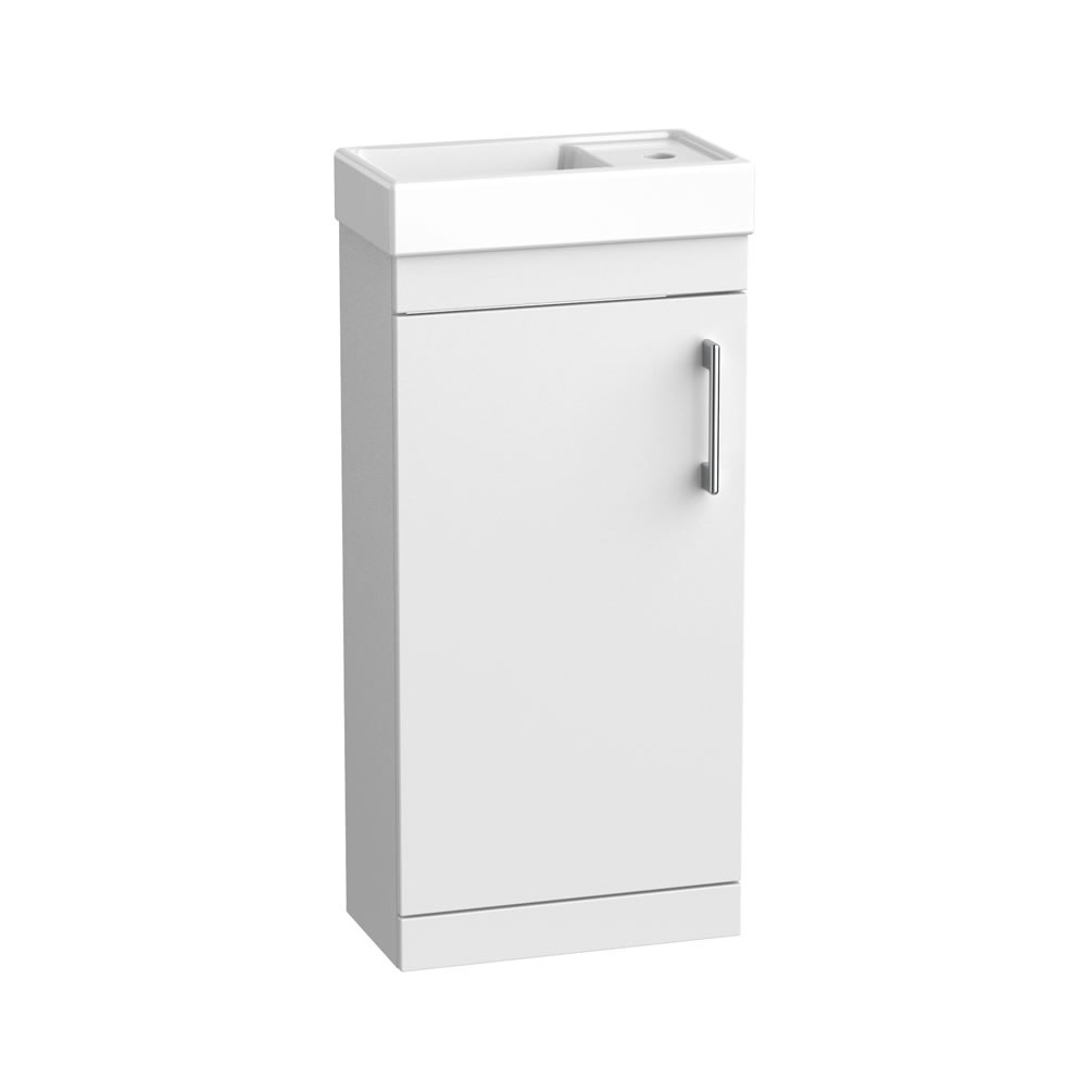 Tavistock Kew 400mm Gloss White Cloakroom Vanity Unit & Basin