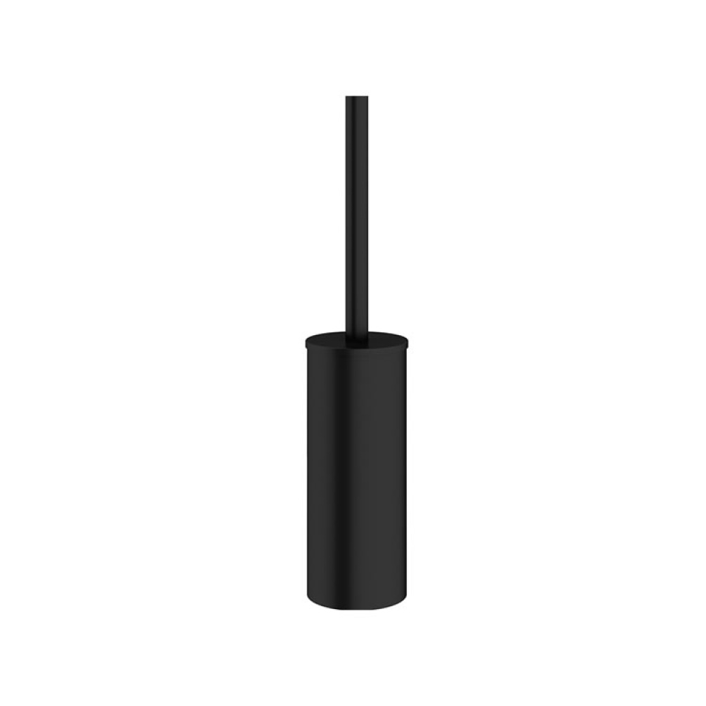 Product Cut out image of the Crosswater MPRO Matt Black Toilet Brush Holder