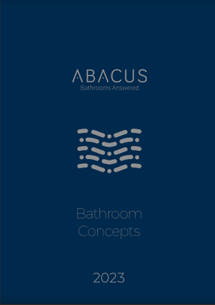 image showing the front cover of the Abacus 2023 bathroom concepts brochure
