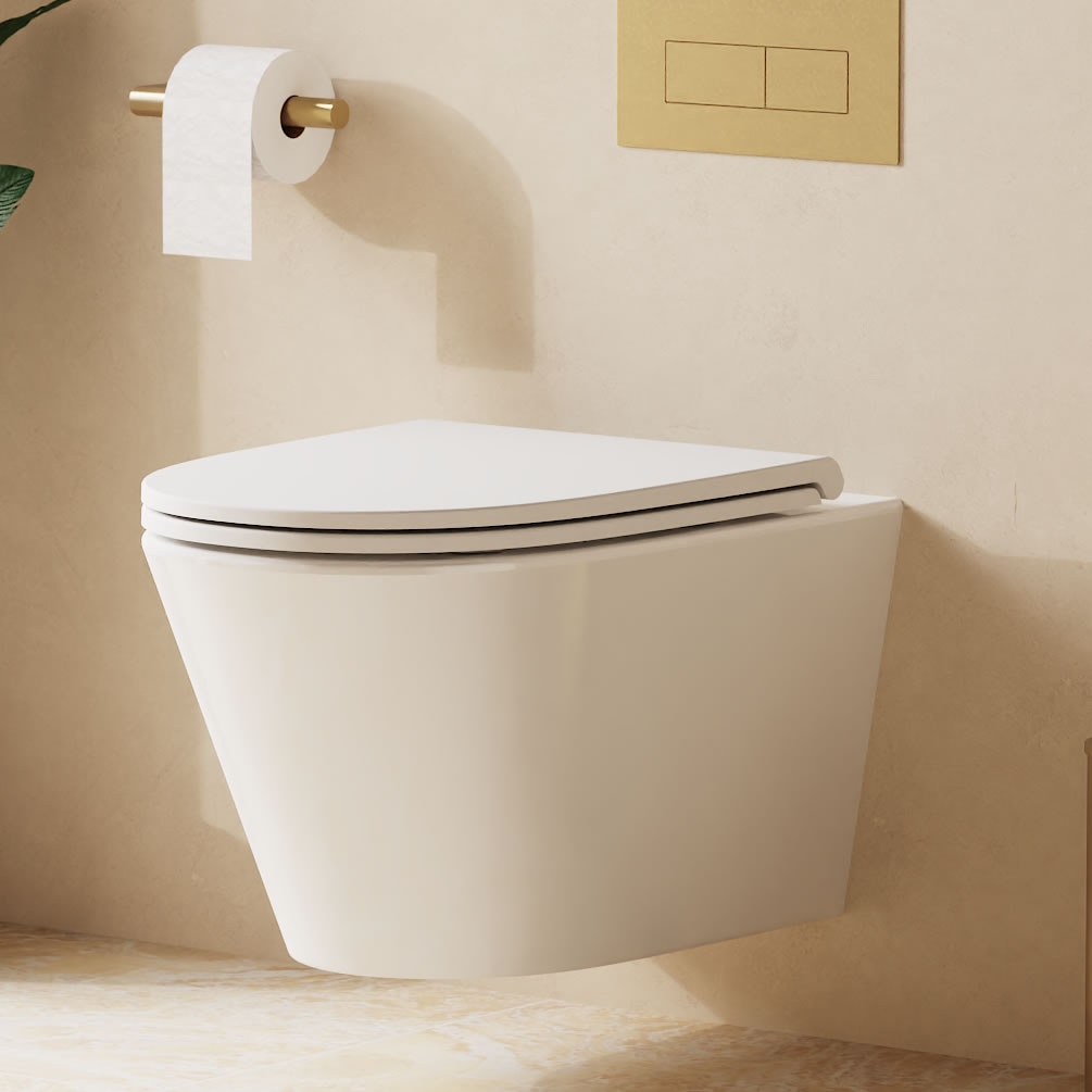 Lifestyle image of Crosswater Mada Round Wall-Hung Toilet