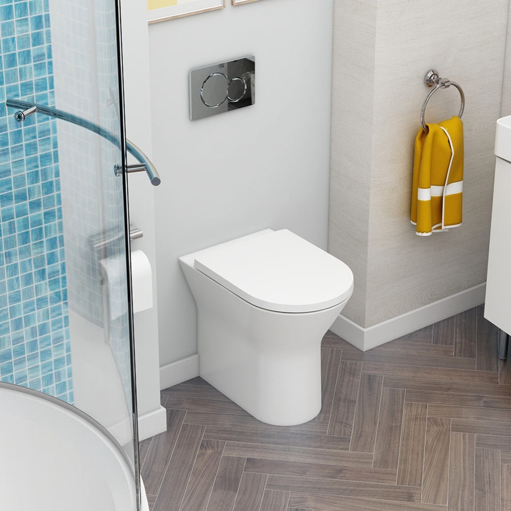 Imex Blade Rimless Comfort Height Back to Wall Toilet Lifestyle