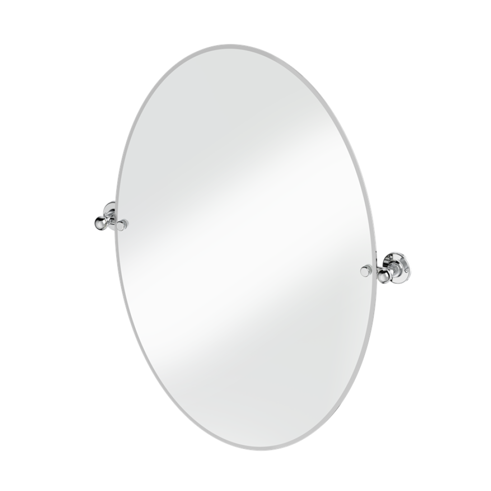 Burlington Oval 600 x 800mm Mirror With 1850 Chrome Fixings