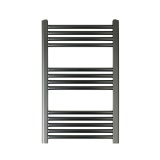JTP Vos Brushed Black Heated Towel Radiator Cut Out