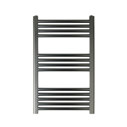 JTP Vos Brushed Black Heated Towel Radiator Cut Out