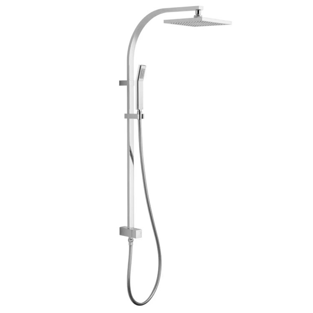 Vado Square Rigid Riser Kit With Diverter & Integral Outlet Image 1