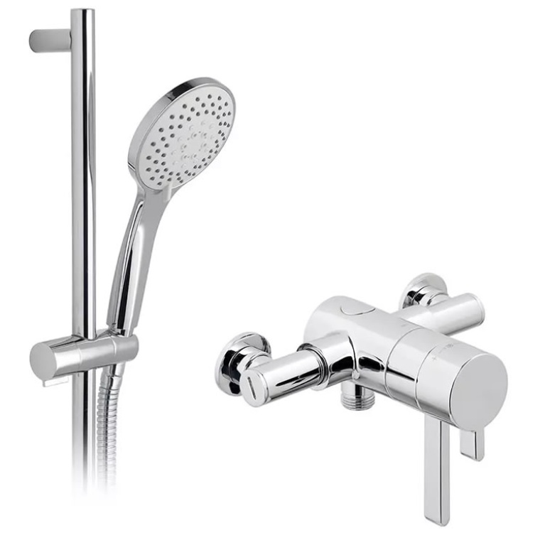Vado Celsius Exposed Slide Rail Shower Set Sanctuary Bathrooms