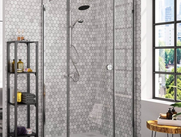 Product Lifestyle image of Merlyn 10 Series 1 Door Quadrant Shower Enclosure