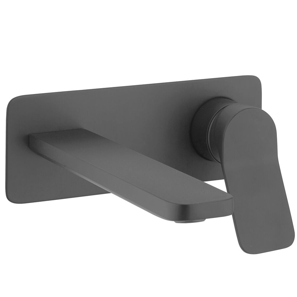 Crosswater Glide II Slate 2 Hole Wall Mounted Basin Set