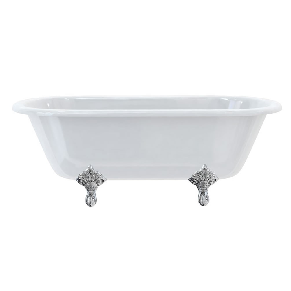 Burlington Windsor 1700mm Freestanding Bath With Chrome Traditional Feet