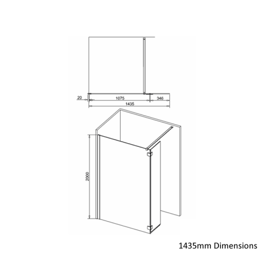 Crosswater Infinity 8 WalkIn & Deflector Panel Sanctuary Bathrooms