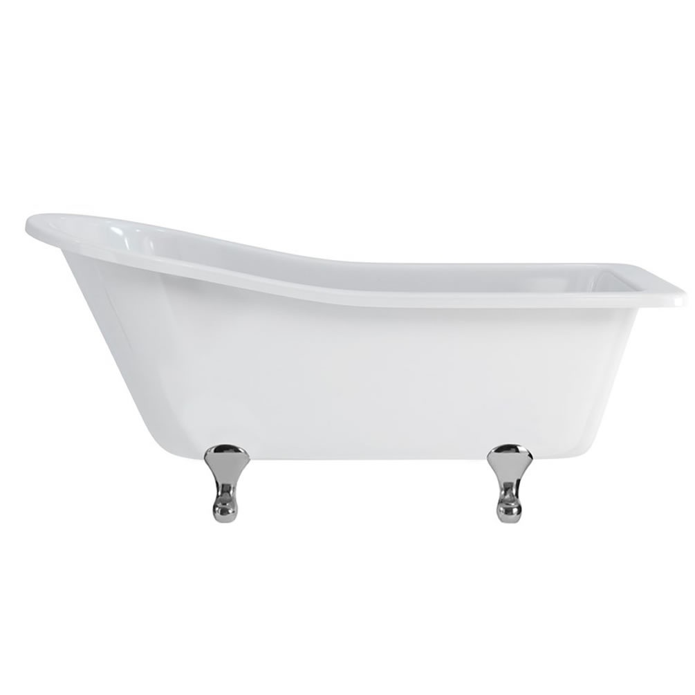 Burlington Buckingham Freestanding Bath With Chrome Classical Feet