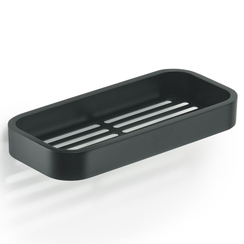 Cutout image of Origins Living Gedy Outline Shower Basket black.