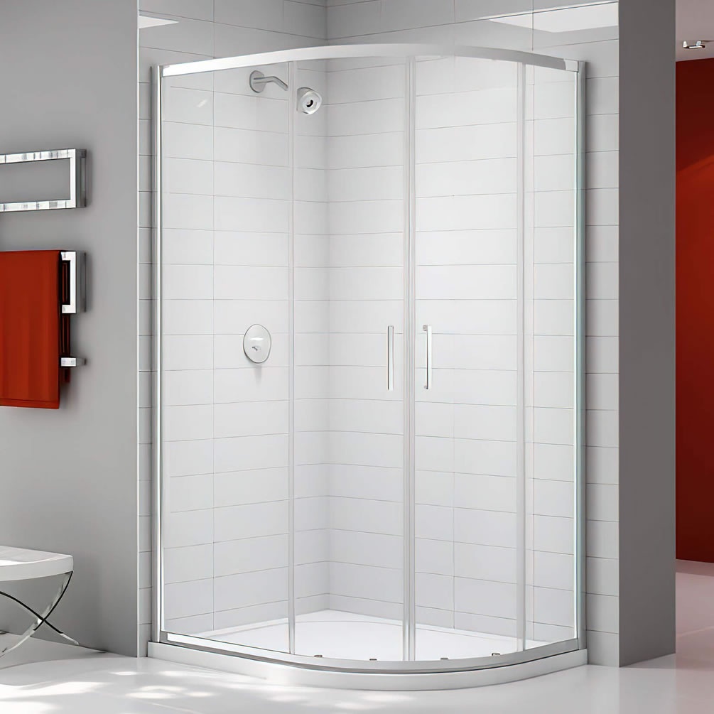 Lifestyle image of Merlyn Ionic Express 1000 x 800mm Offset Shower Quadrant