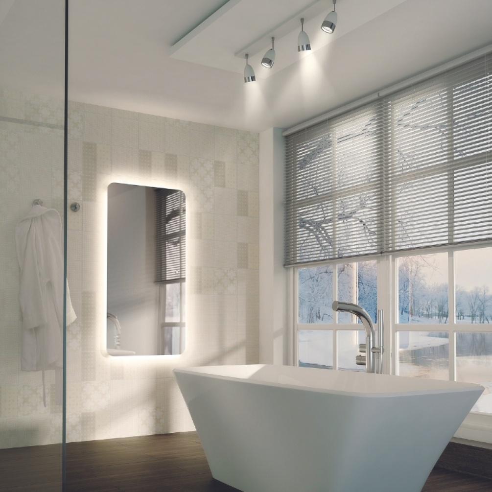 Product Lifestyle image of the HIB Ambience 1200mm LED Bathroom Mirror