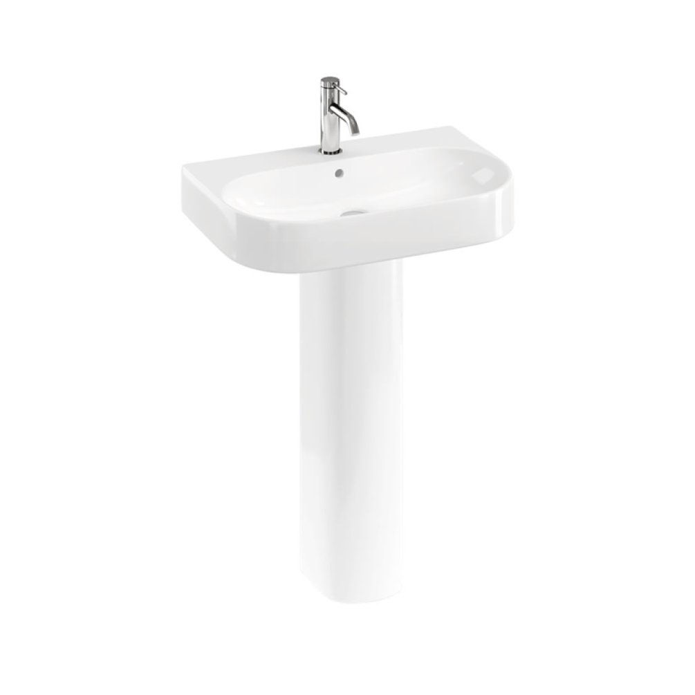 Photo of Britton Bathrooms Trim 500mm Basin with Full Pedestal Cutout