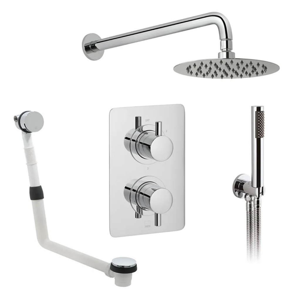 Cutout image of Vado Celsius 3 Outlet Thermostatic Shower Set