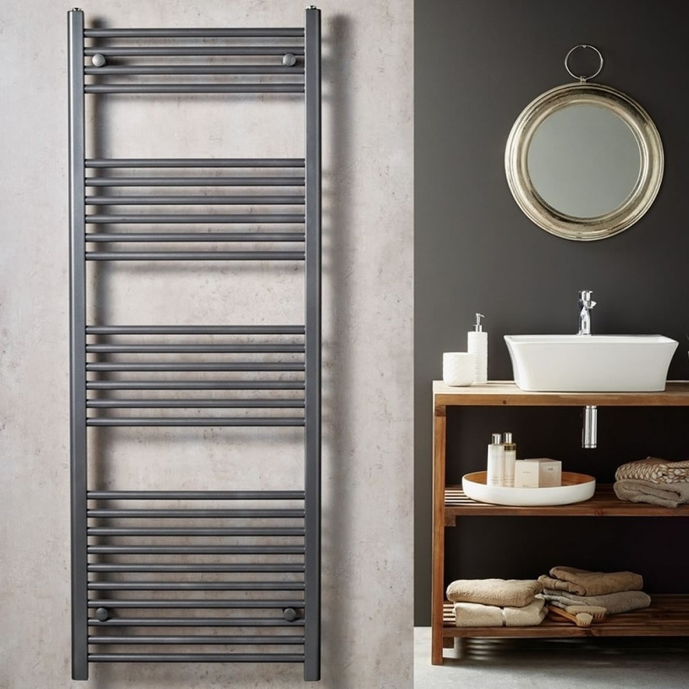 Lifestyle image of Redroom by Barwick Elite Anthracite 800 x 400mm Towel Radiator