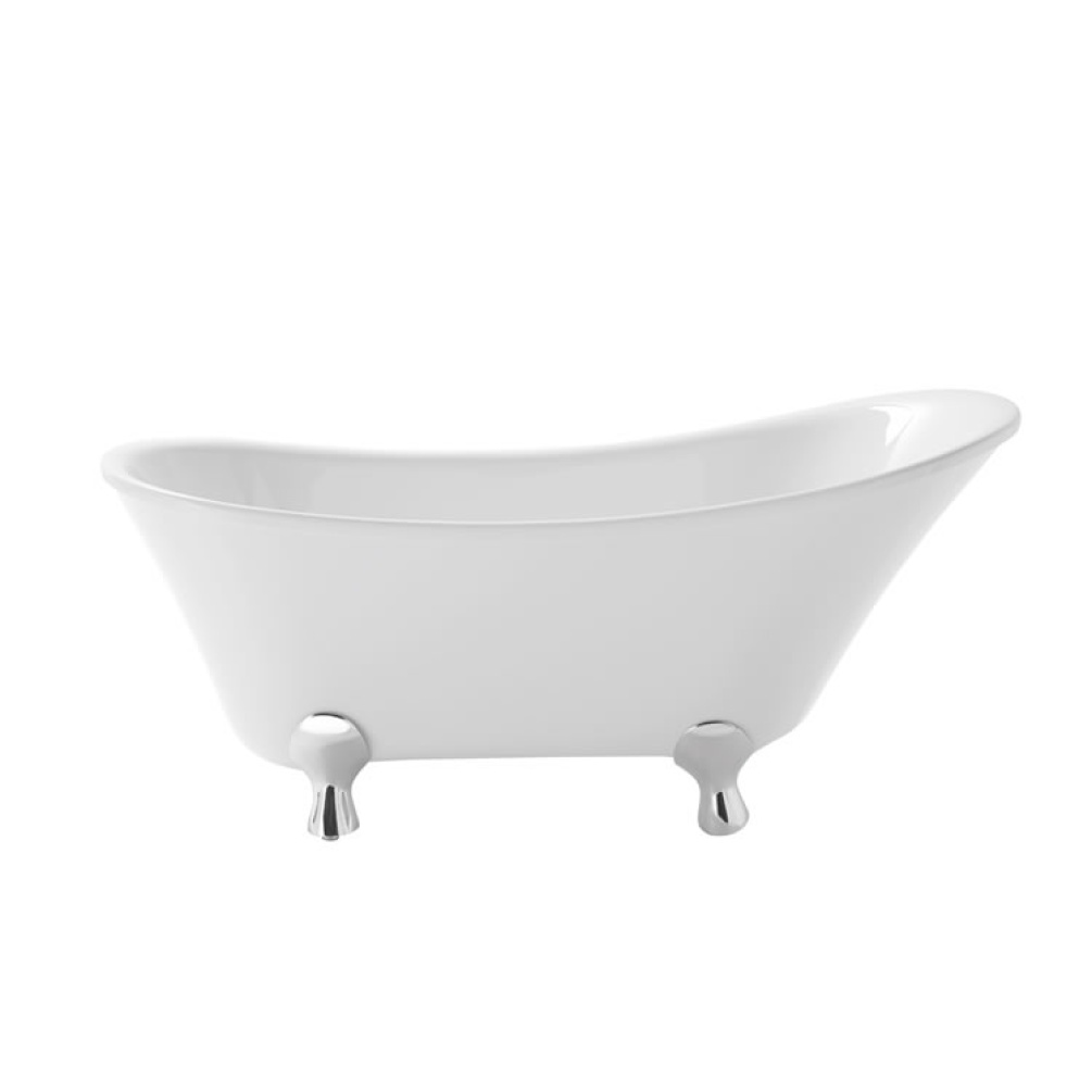 Heritage Grantham 1550mm Freestanding Acrylic Single Ended Slipper Bath Image