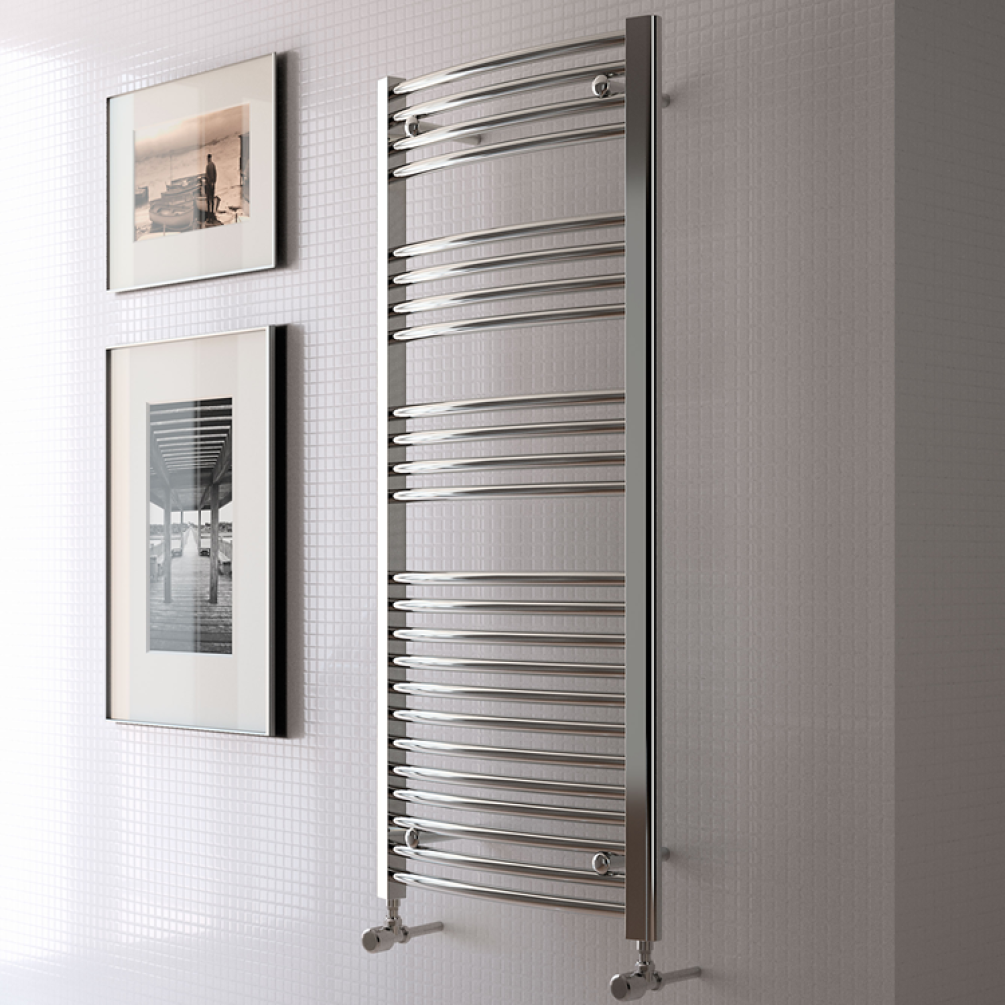 Radox Premier Curved Chrome Towel Radiator - Product Image