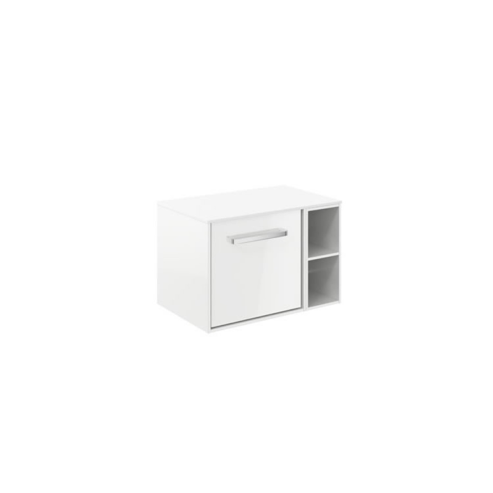 Cutout image of Crosswater Infinity 700mm White Gloss Vanity Unit & Polar White Worktop