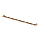 Product cut out image of the Abacus Elements Brushed Bronze 700mm Infinity Waste Finishing Trim