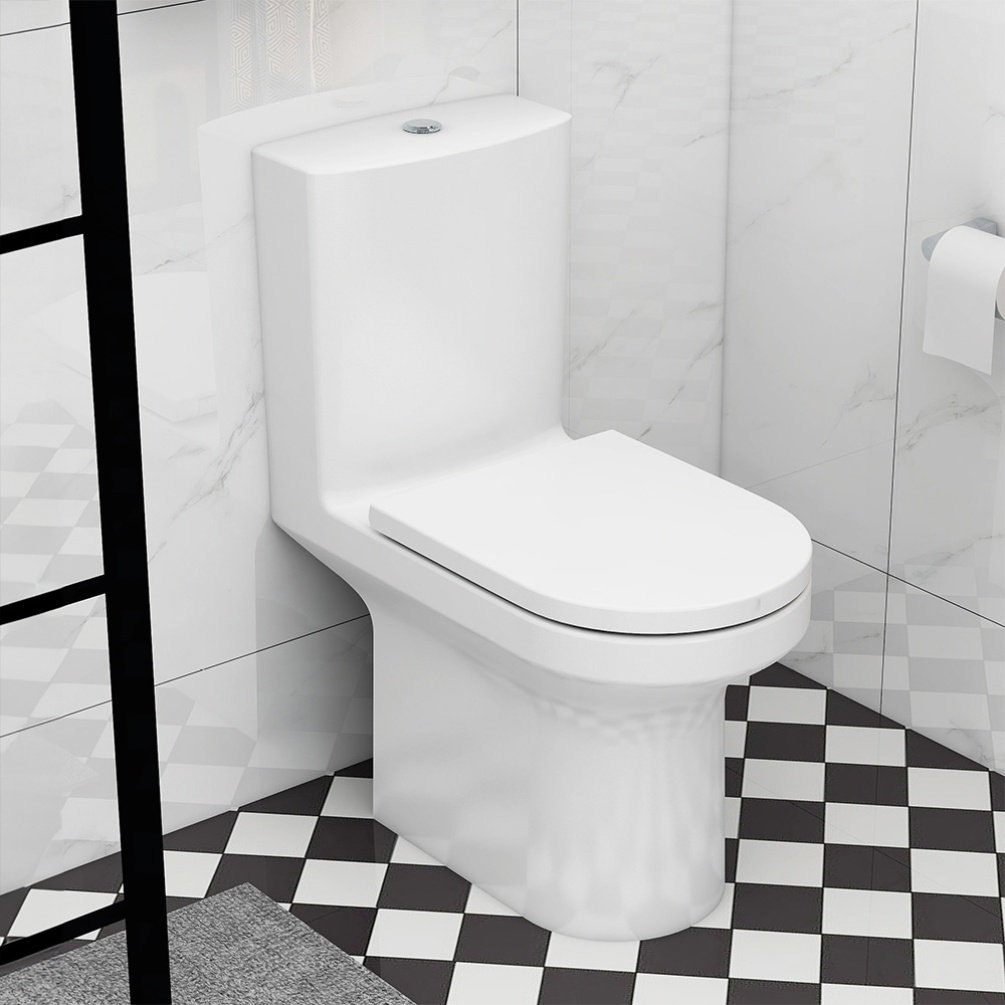 Imex Alma Rimless Open Back Close Coupled Toilet Lifestyle 1