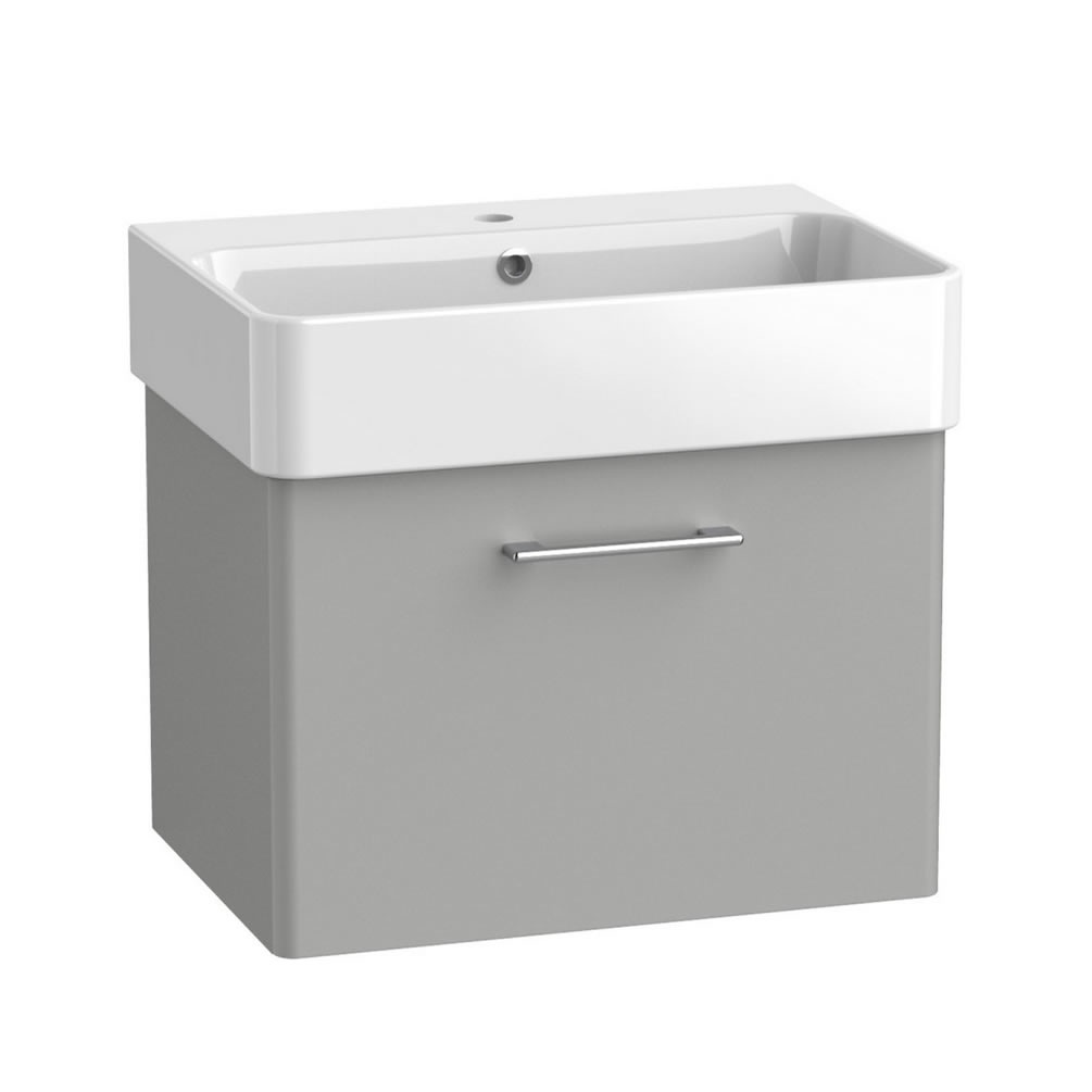 Tavistock Arlo 600mm Matt Light Grey Wall Hung Vanity Unit & Basin