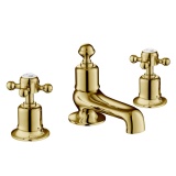 JTP Grosvenor Cross 3 Tap Hole Deck Mounted Bath Filler