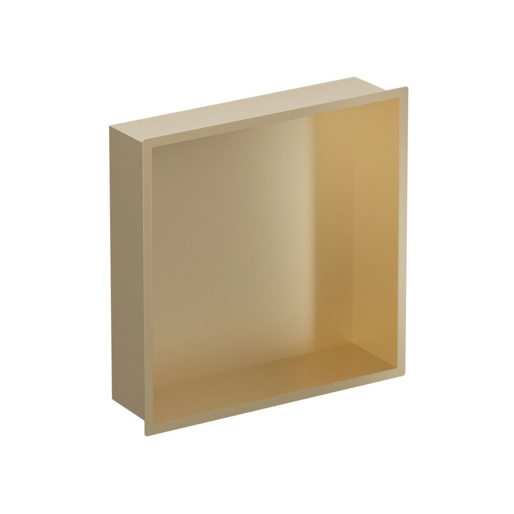 Cutout image of Crosswater Brushed Brass 305mm Shallow Shower Niche