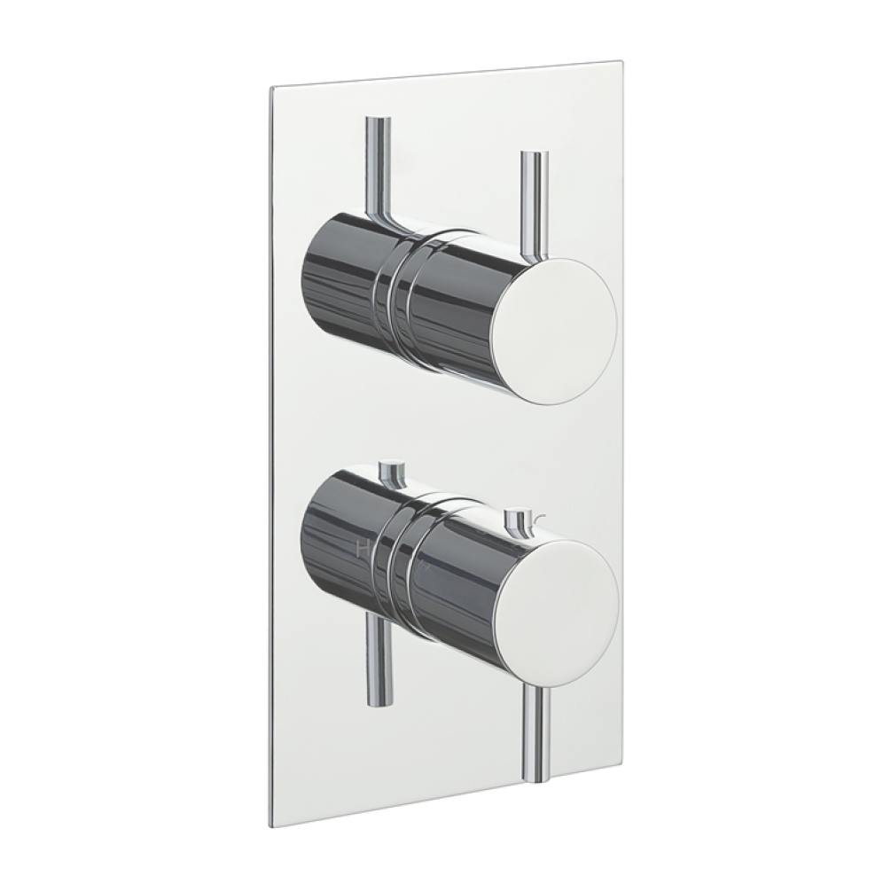 Photo of JTP Florence Chrome Single Outlet Thermostatic Shower Valve Cutout