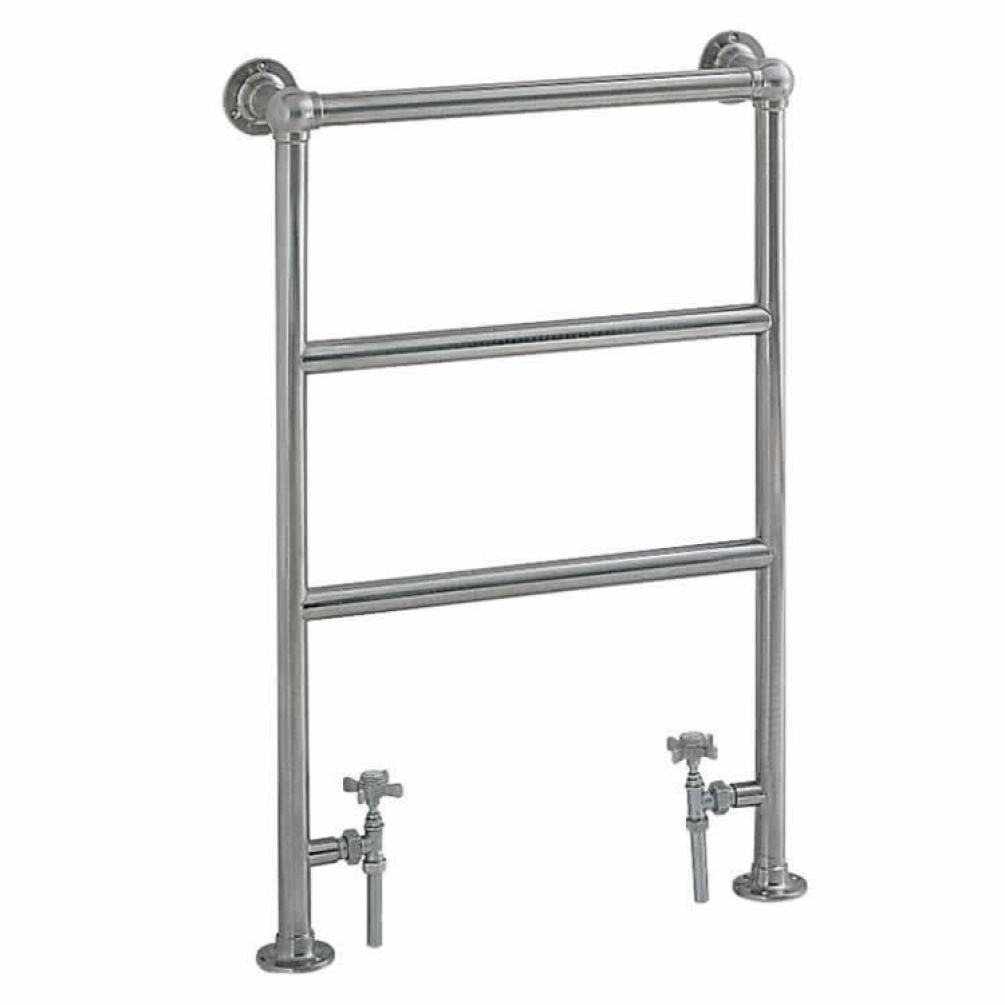 Heritage Portland Heated Towel Rail Chrome Finish Image