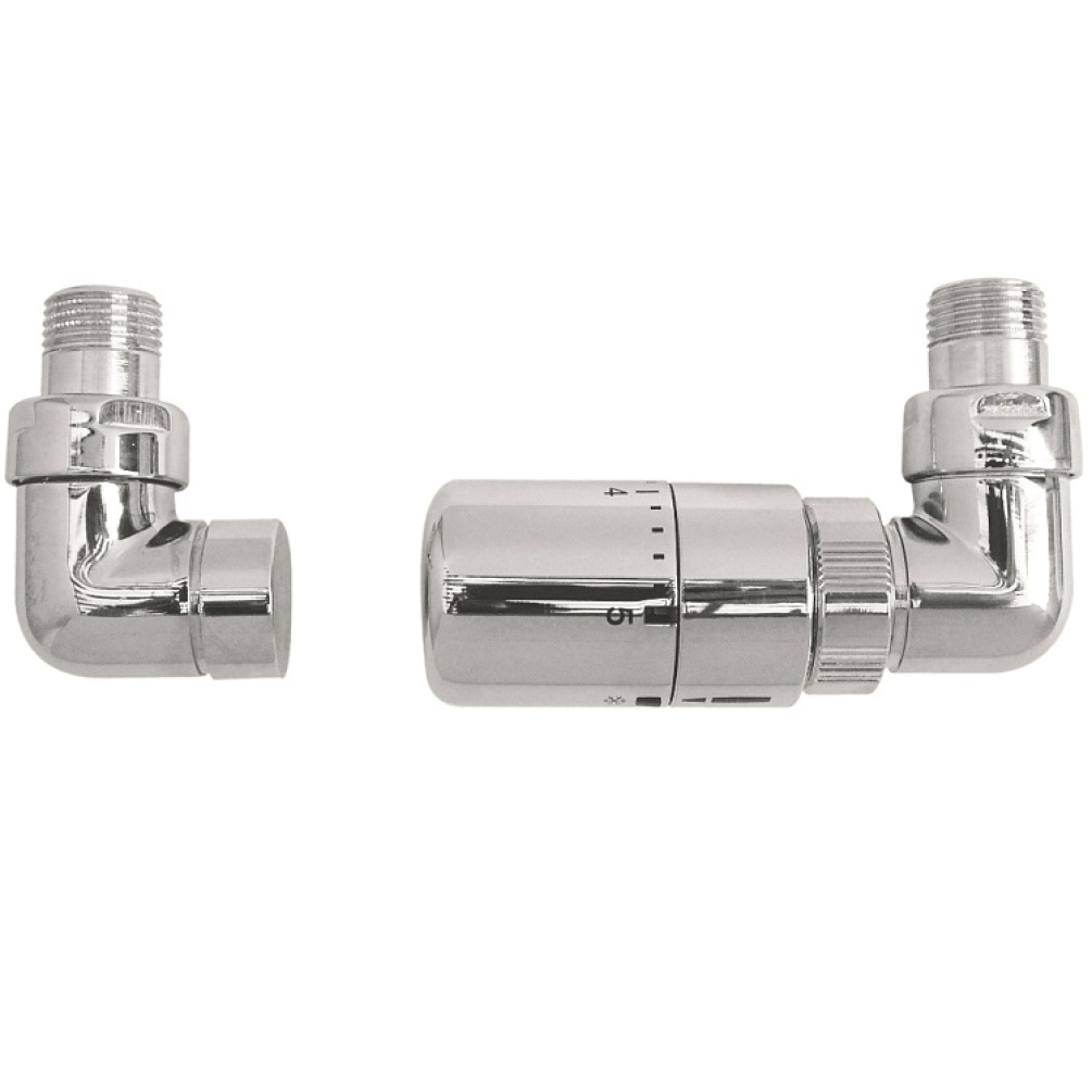 Product cut out image of The Sussex Range by JIS Chrome Streamline Thermostatic Radiator Valves (TRVs) - Polished or Satin - VWSTRTRV-P VWSTRTRV-S