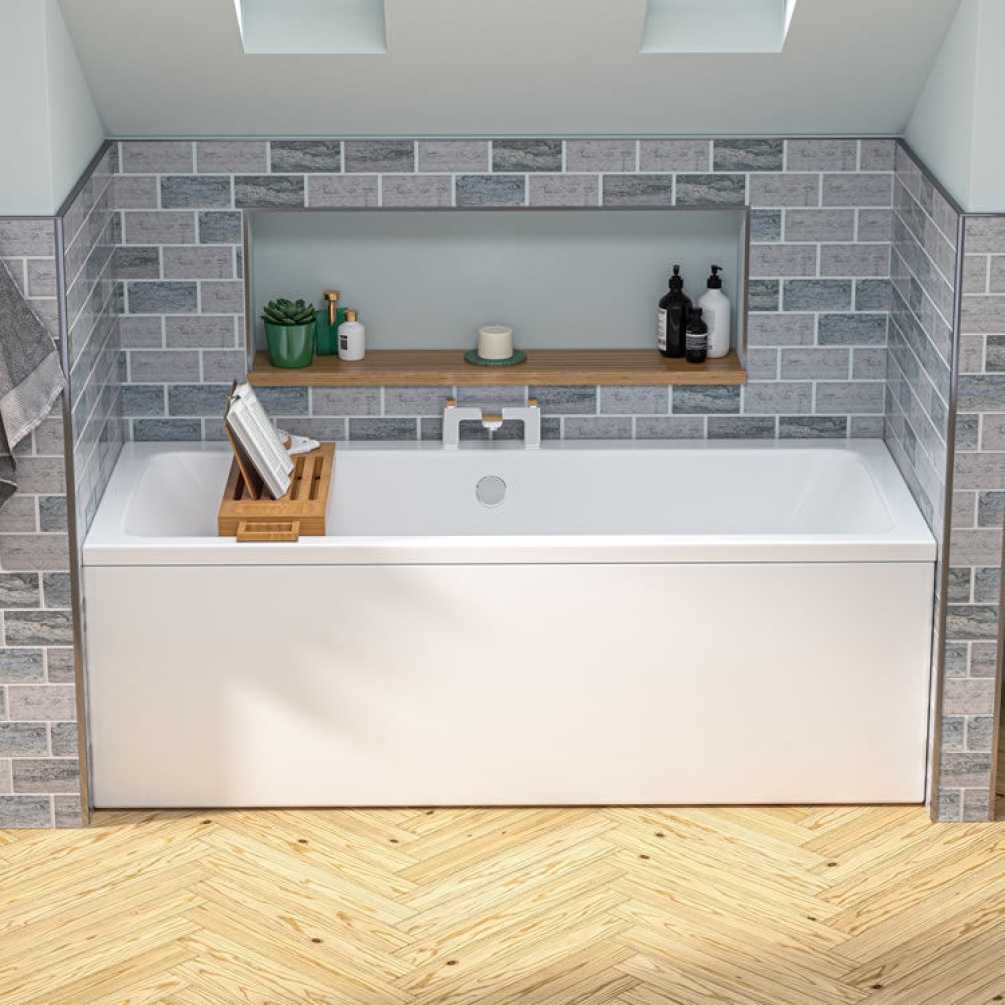 Eastbrook Beaufort Portland 1800 x 800mm Double Ended Bath - Image 1