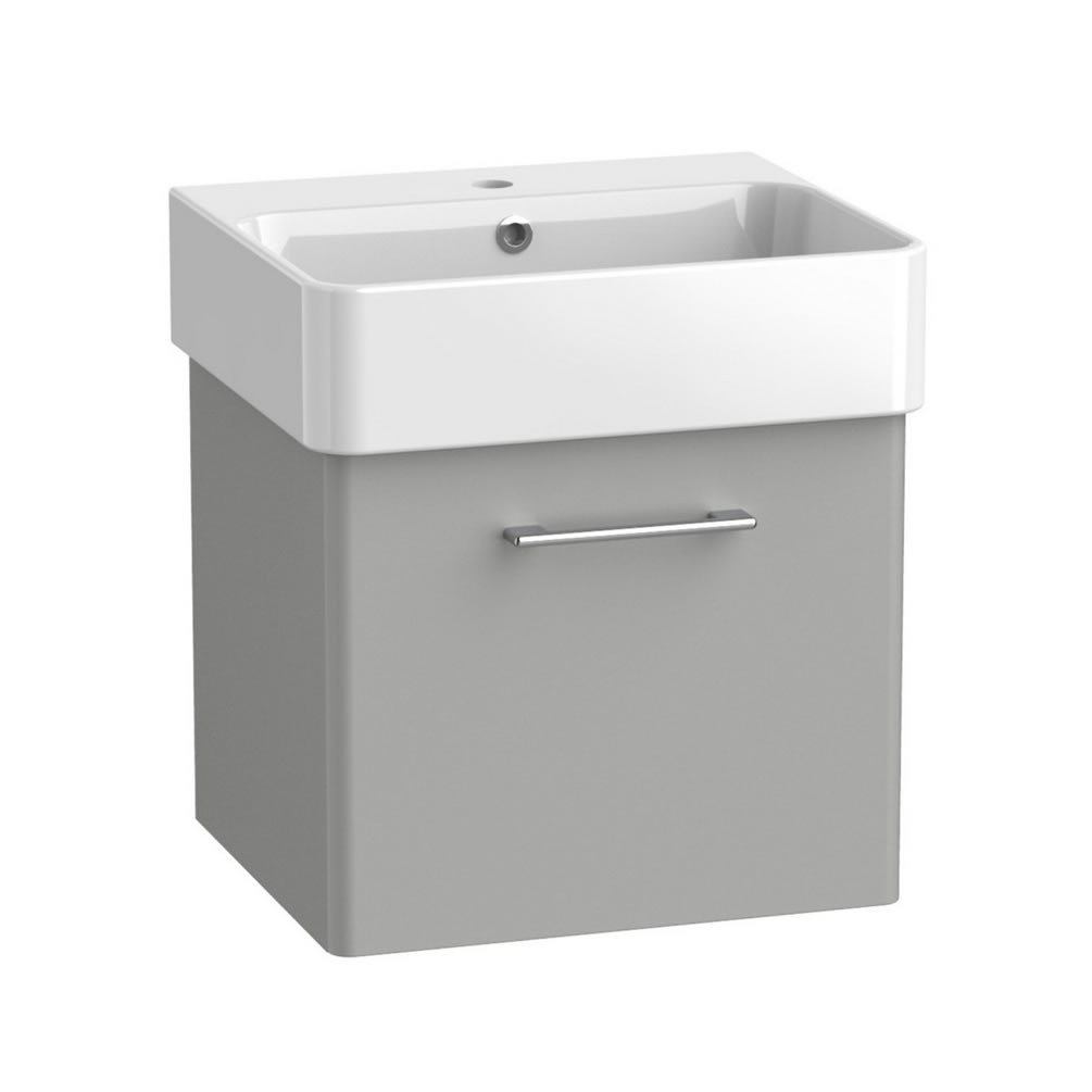 Tavistock Arlo 500mm Matt Light Grey Wall Hung Vanity Unit & Basin