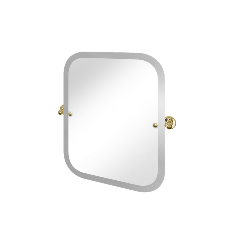 Product Cut out image of the Burlington Arcade Gold Rectangular Swivel Mirror