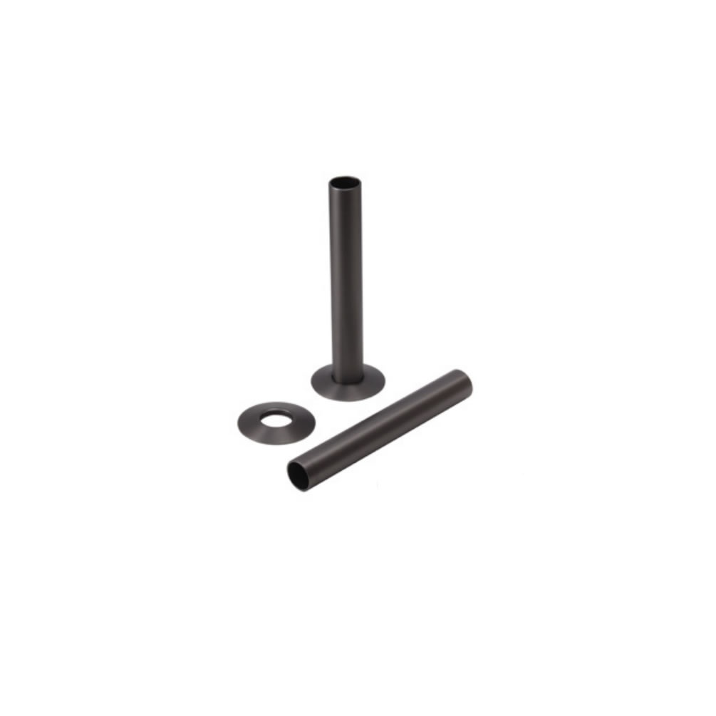 Cutout image of Redroom by Barwick Gunmetal 18 x 130mm Radiator Pipe Shrouds