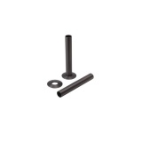 Cutout image of Redroom by Barwick Gunmetal 18 x 130mm Radiator Pipe Shrouds