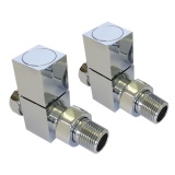 Cutout image of Radox Chrome Square Straight Valves