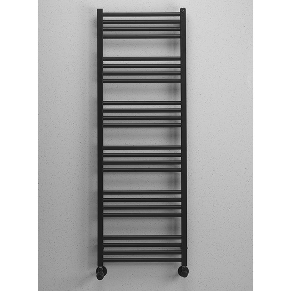 Photo of Crosswater MPRO Matt Black 1380mm Heated Towel Rail
