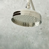 Booth & Co. Axbridge Nickel Wall Mounted Shower Head & Arm - Lifestyle