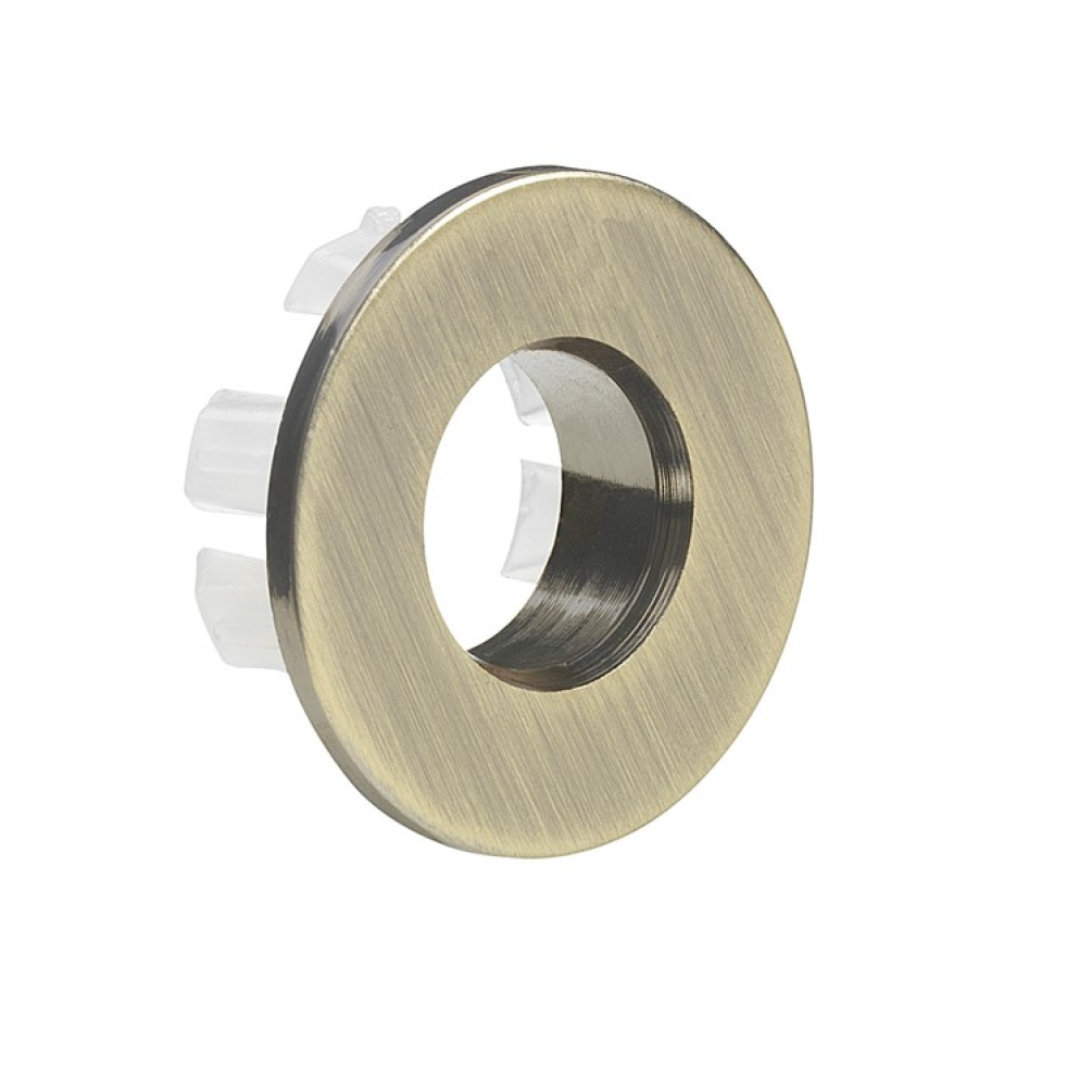 Photo of Crosswater MPRO Brushed Brass Overflow Cover Cutout