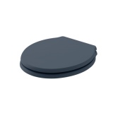 Product cut out image of the Bayswater Porchester Stiffkey Blue Traditional Wood Soft Close Toilet Seat