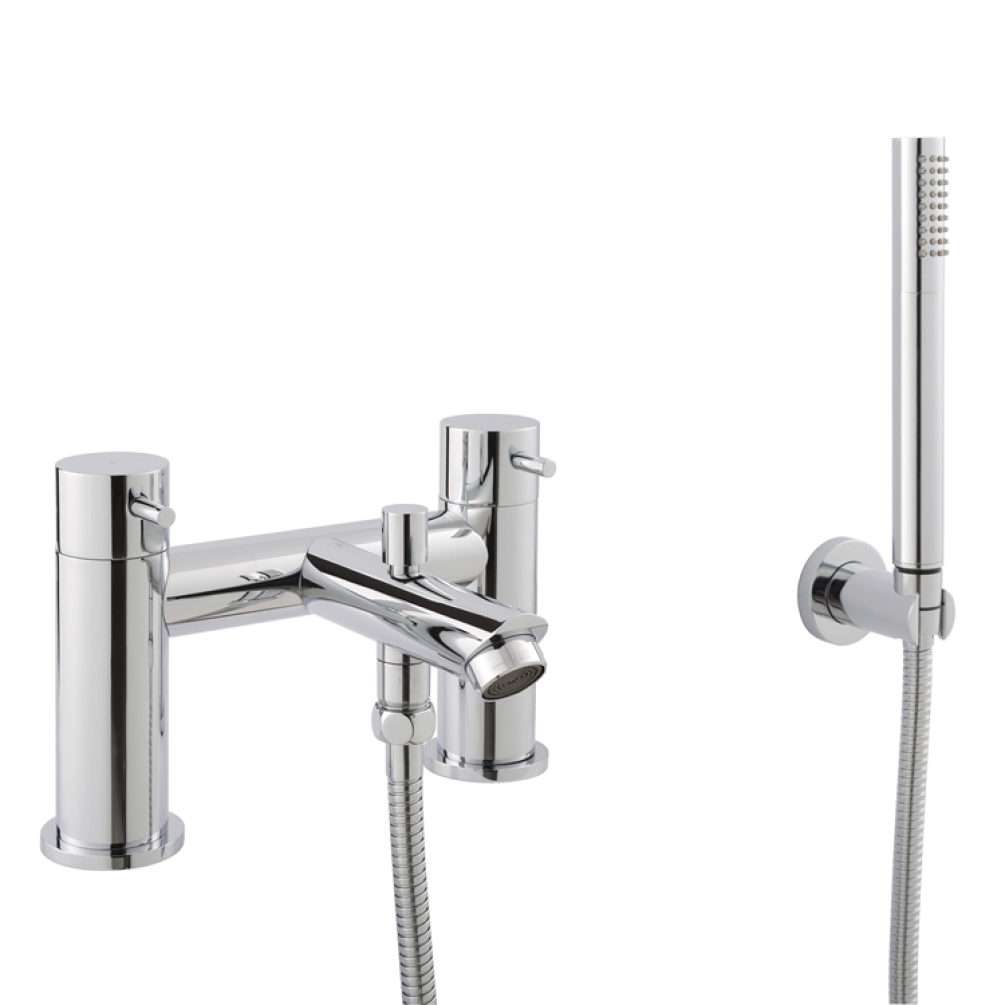 Photo of JTP Fonti Chrome Deck Mounted Bath Shower Mixer Cutout