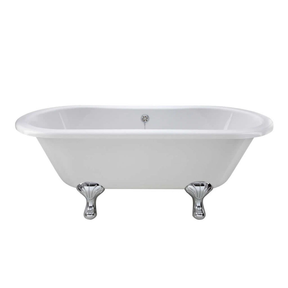 BC Designs 1500 x 750mm Double Roll Top Freestanding Bath