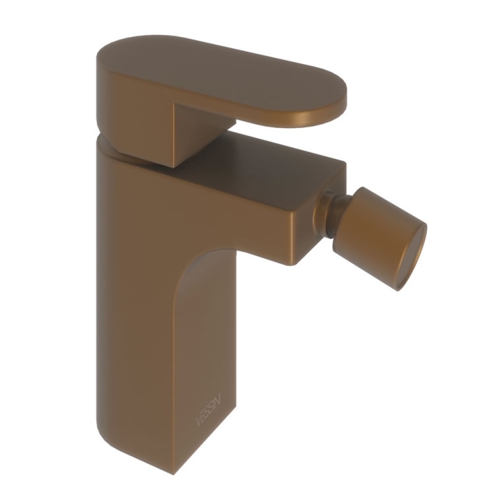 Product Cut out image of the Abacus Ki Brushed Bronze Mono Bidet Mixer