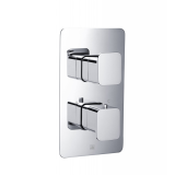Photo of JTP Hix Chrome Single Outlet Thermostatic Shower Valve Cutout