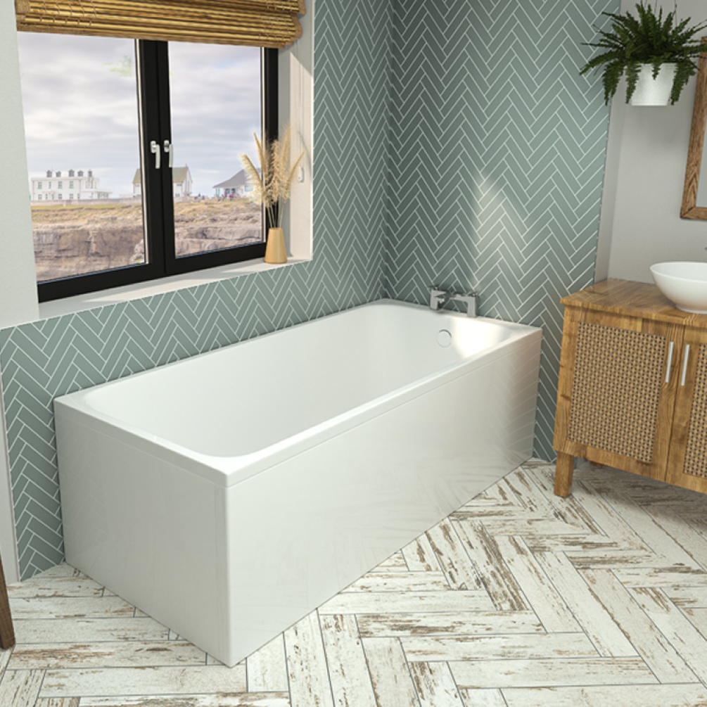Eastbrook Beaufort Malin 1600 x 700mm Single Ended Bath - Image 1