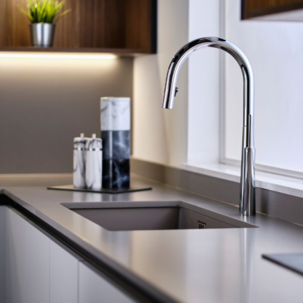 Photo of the Riobel Solstice Single Lever Kitchen Mixer in Chrome
