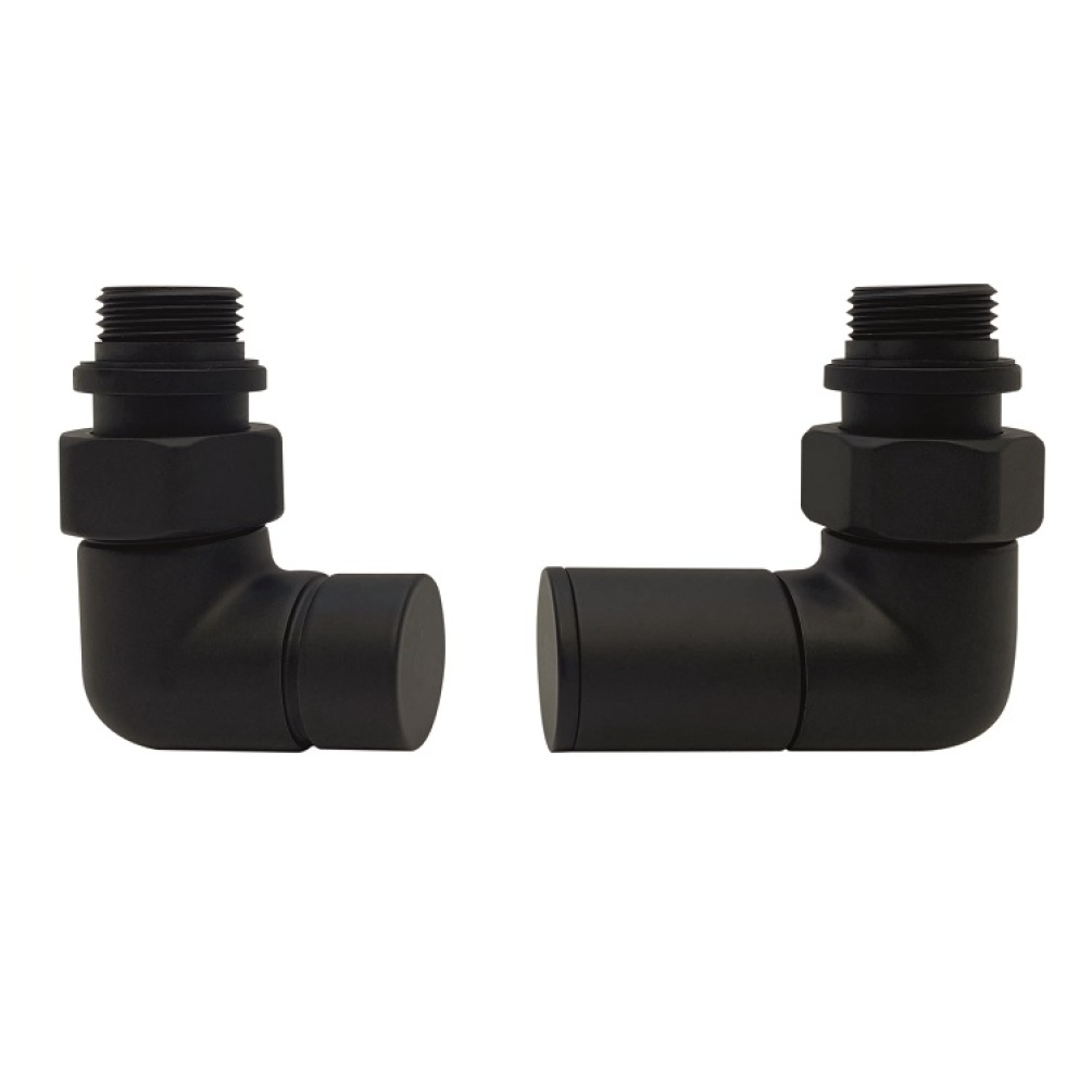 Product cut out of The Sussex Range JTP Black Profile Radiator Valves VWP-B