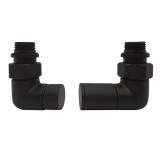 Product cut out of The Sussex Range JTP Black Profile Radiator Valves VWP-B
